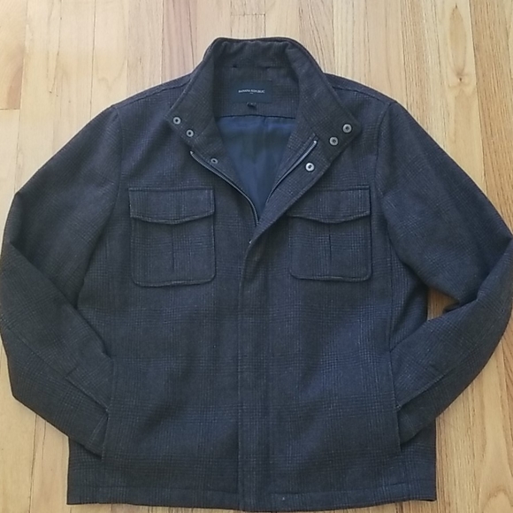 Banana Republic Men's Wool Tweed Coat - Picture 3 of 12